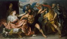 Samson and Delilah, 1628–1630. Artist: Dyck, Sir Anthonis, van (1599-1641)