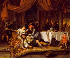 Samson and Delilah, 1668. Creator: Jan Steen