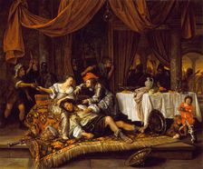 Samson and Delilah, 1668. Creator: Jan Steen