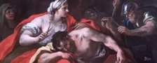 Samson and Delilah 17th century. Artist: Luca Giordano