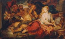 Samson and Delilah, 1875. Creator: Hans Canon