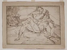 Samson and Delilah, c1555. Creator: Luca Cambiaso
