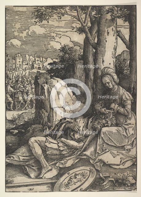 Samson and Delilah, ca. 1514  . Creator: Lucas van Leyden.