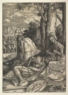 Samson and Delilah, ca. 1514 . Creator: Lucas van Leyden