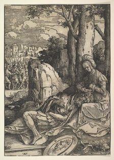 Samson and Delilah, ca. 1514 . Creator: Lucas van Leyden