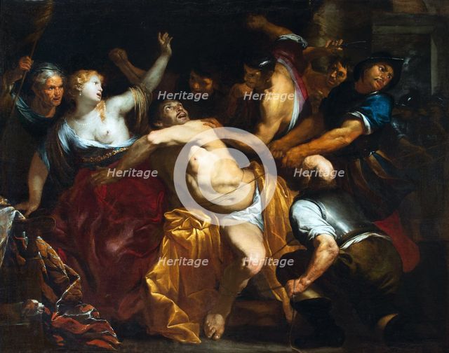 Samson Captured by the Philistines, First Half of 17th cen. Creator: De Ferrari, Orazio (1607-1657).