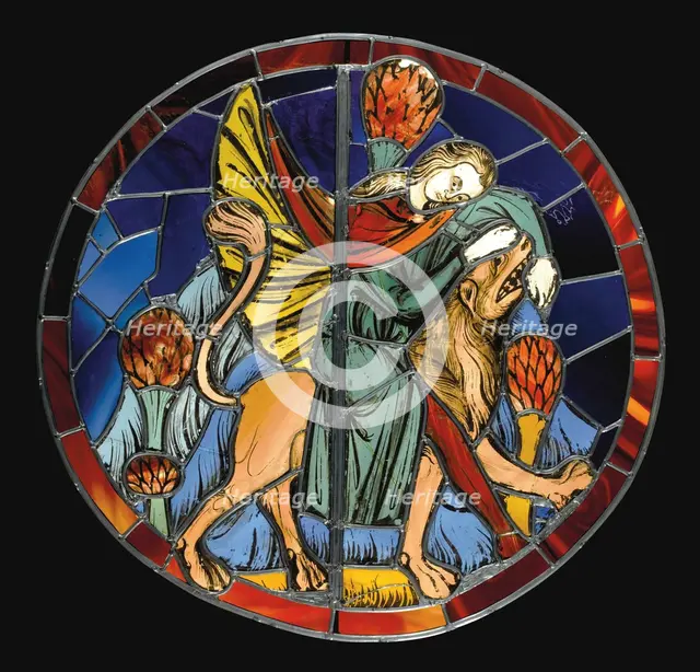 Samson Fighting with the Lion, ca 1250. Creator: Anonymous.