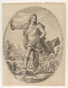 Samson from Heroes and Heroines of the Old Testament, ca. 1597., ca. 1597. Creator: Nicolaus Braeu