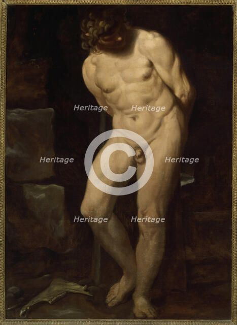 Samson in chains, c.1594. Creator: Carracci, Annibale (1560-1609).