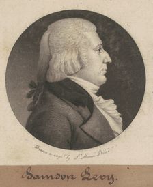 Samson Levy, Jr., 1802. Creator: Charles Balthazar Julien Févret de Saint-Mémin