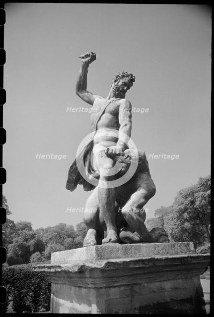 'Samson Slaying a Philistine', Seaton Delaval, Northumberland, c1955-c1980. Creator: Ursula Clark.