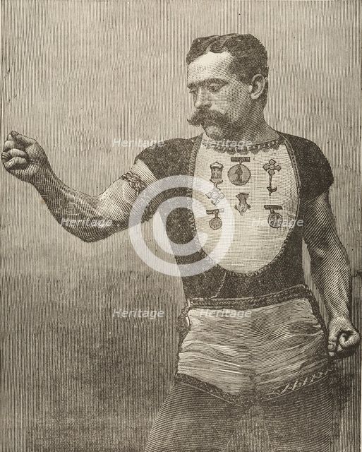 Samson, The Strongest Living Man, 1889. Creator: Unknown.
