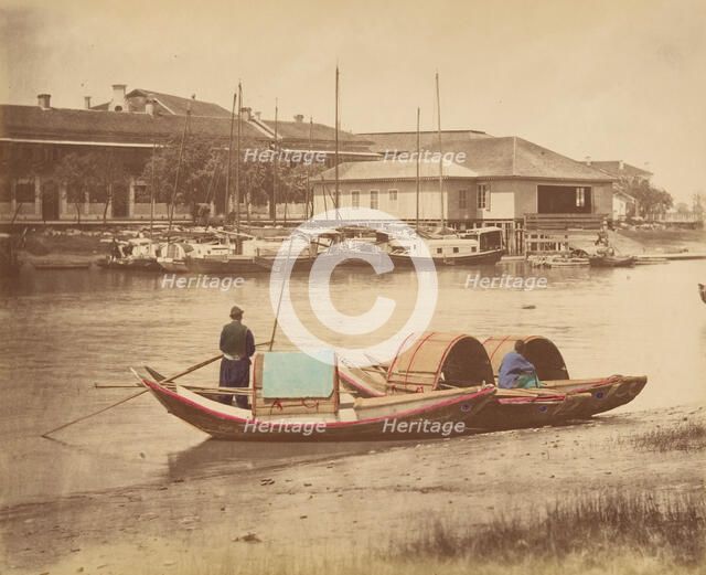 Sampan, 1870s. Creator: Unknown.