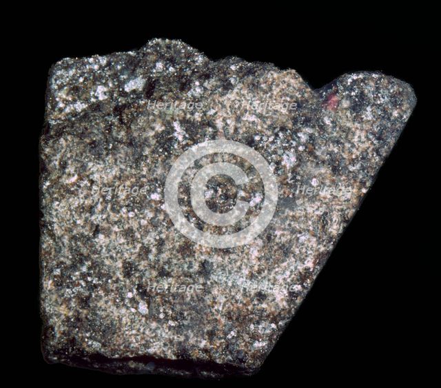 Sample of Moon Rock brought back by Apollo 14, 1971. Artist: Unknown