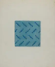 Sample of Calico, c. 1941. Creator: Genevieve Sherlock