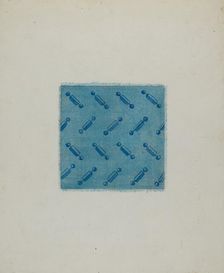Sample of Calico, c. 1941. Creator: Genevieve Sherlock