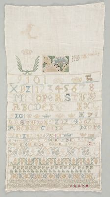 Sampler, 1742. Creator: Unknown