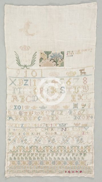 Sampler, 1742. Creator: Unknown.