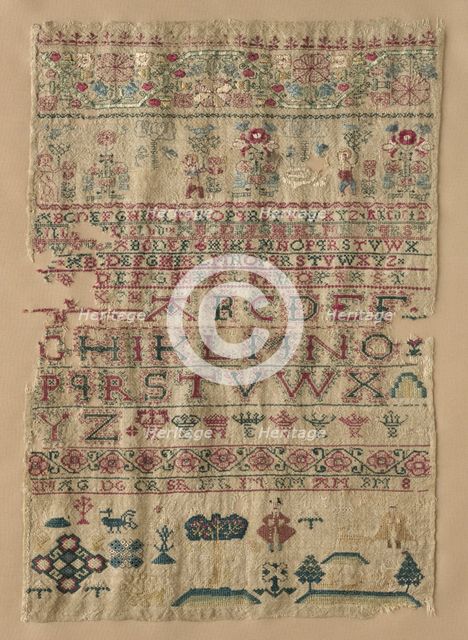 Sampler, 1743. Creator: Unknown.