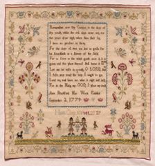 Sampler, 1779. Creator: Unknown