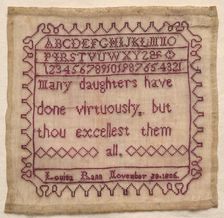 Sampler, 1806. Creator: Unknown