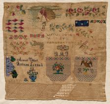 Sampler, 1800s. Creator: Unknown