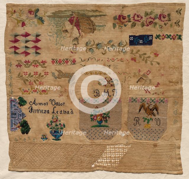 Sampler, 1800s. Creator: Unknown.