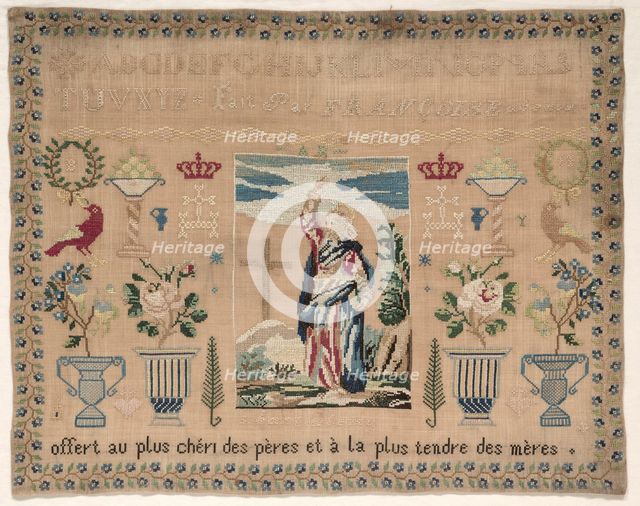 Sampler, 1800s. Creator: Unknown.