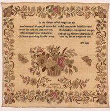 Sampler, 1800s. Creator: Unknown