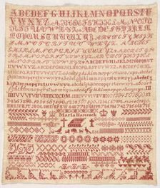 Sampler, 1800s. Creator: Unknown