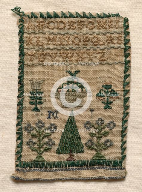 Sampler, 1800s. Creator: Unknown.