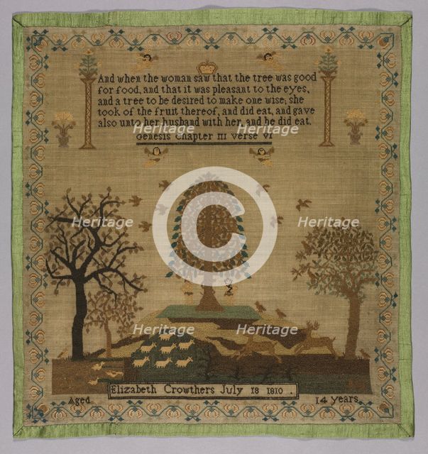 Sampler, 1810. Creator: Unknown.