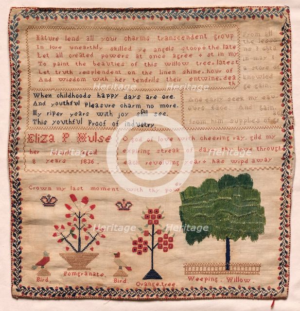 Sampler, 1810. Creator: Unknown.