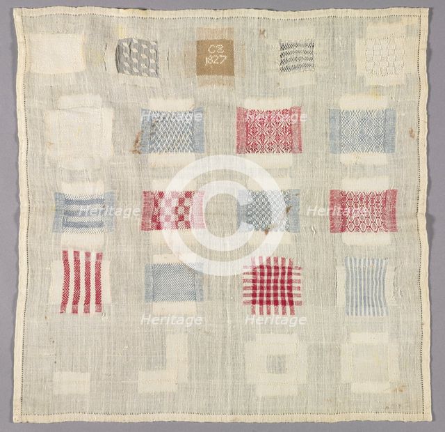 Sampler, 1827. Creator: Unknown.