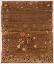 Sampler, 1829. Creator: Unknown
