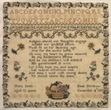 Sampler, 1822. Creator: Unknown