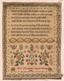 Sampler, 1823. Creator: Unknown
