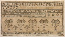 Sampler, 1837. Creator: Unknown