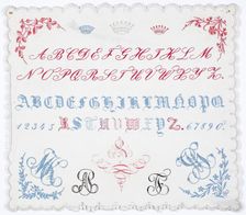 Sampler, 1844. Creator: Unknown