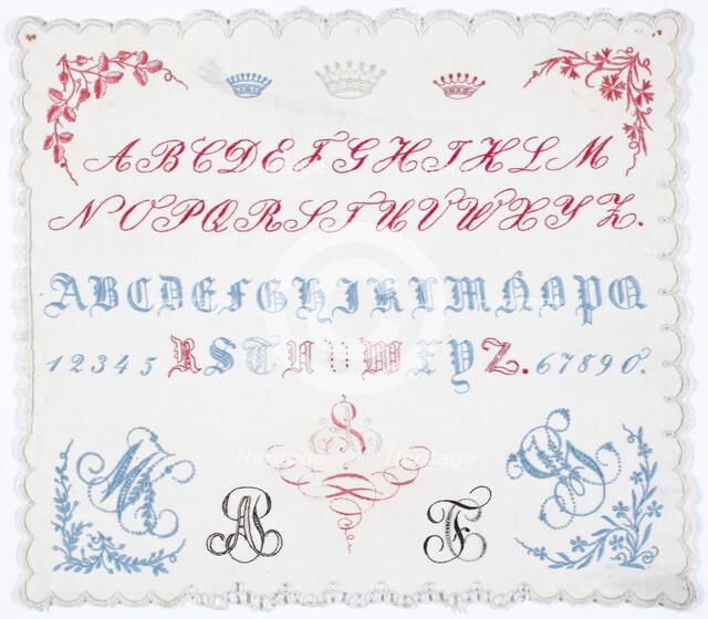 Sampler, 1844. Creator: Unknown.