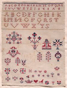 Sampler, 1848. Creator: Unknown