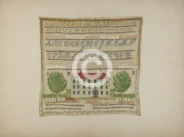 Sampler, 1935/1942. Creator: Bruce Gentry.