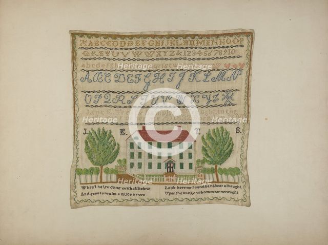 Sampler, 1935/1942. Creator: Bruce Gentry.