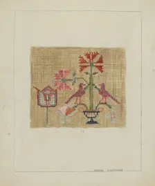 Sampler, 1935/1942. Creator: Esther Martindale