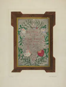 Sampler, 1935/1942. Creator: LeRoy McCarrel