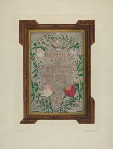 Sampler, 1935/1942. Creator: LeRoy McCarrel