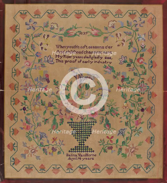 Sampler, 1935/1942. Creator: Raymond Manupelli.