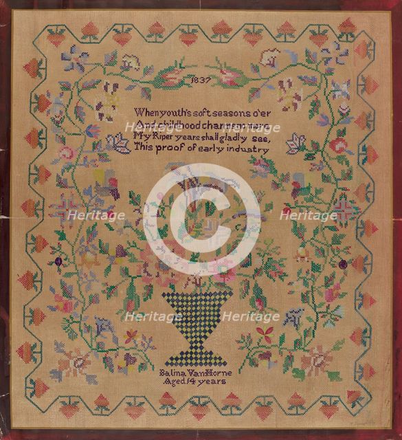 Sampler, 1935/1942. Creator: Raymond Manupelli.