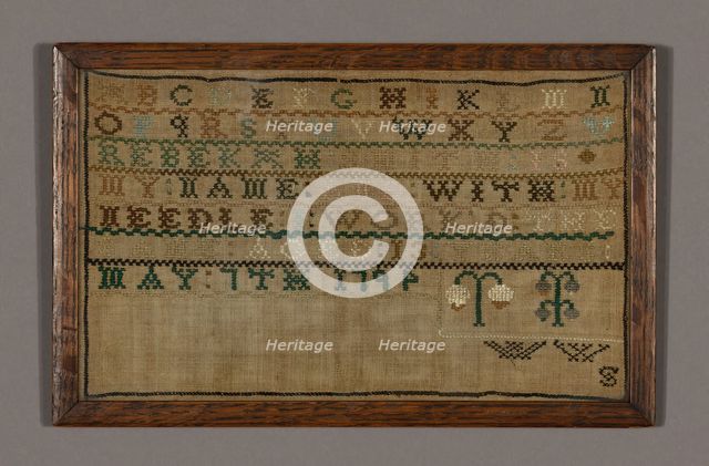 Sampler, United States, 1794. Creator: Rebekah Smith.