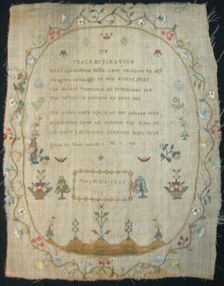 Sampler, United States, 1796. Creator: Mary M Wallace